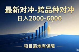 (18843期)跨品种对冲震撼首发!日收益2000-6000+,项目绿色长久,安全稳健,合规靠谱,可批量放大